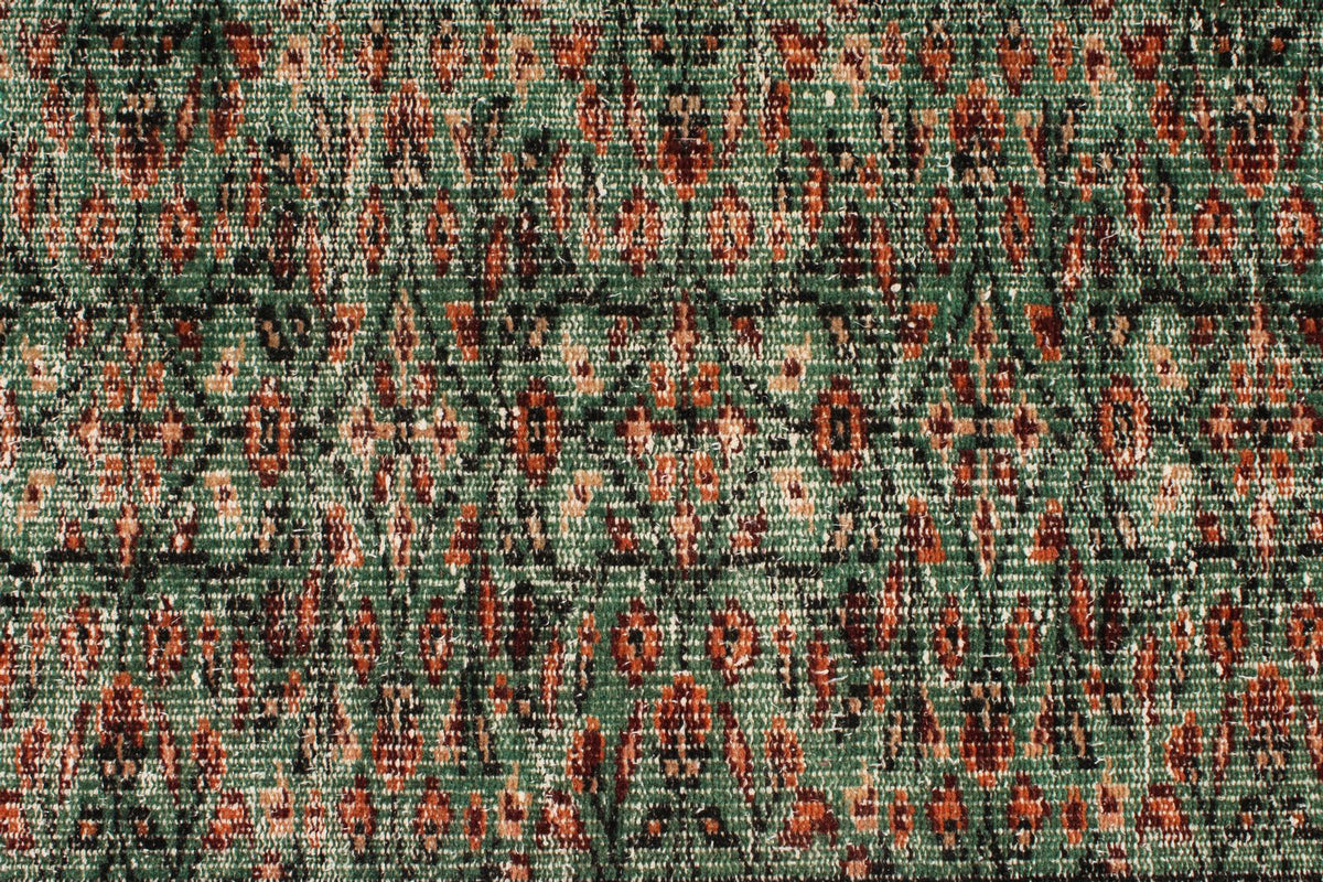 5x9 Green and Multicolor Modern Contemporary Rug
