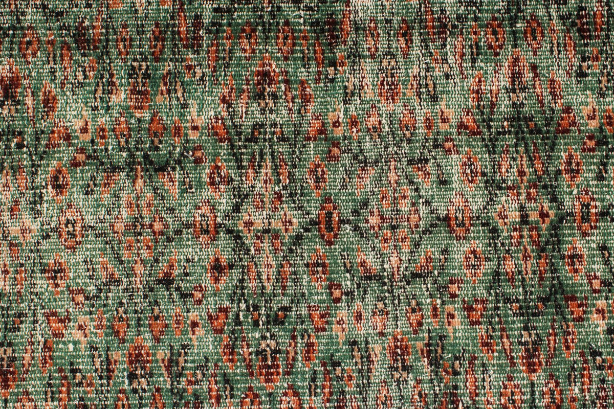 5x9 Green and Multicolor Modern Contemporary Rug