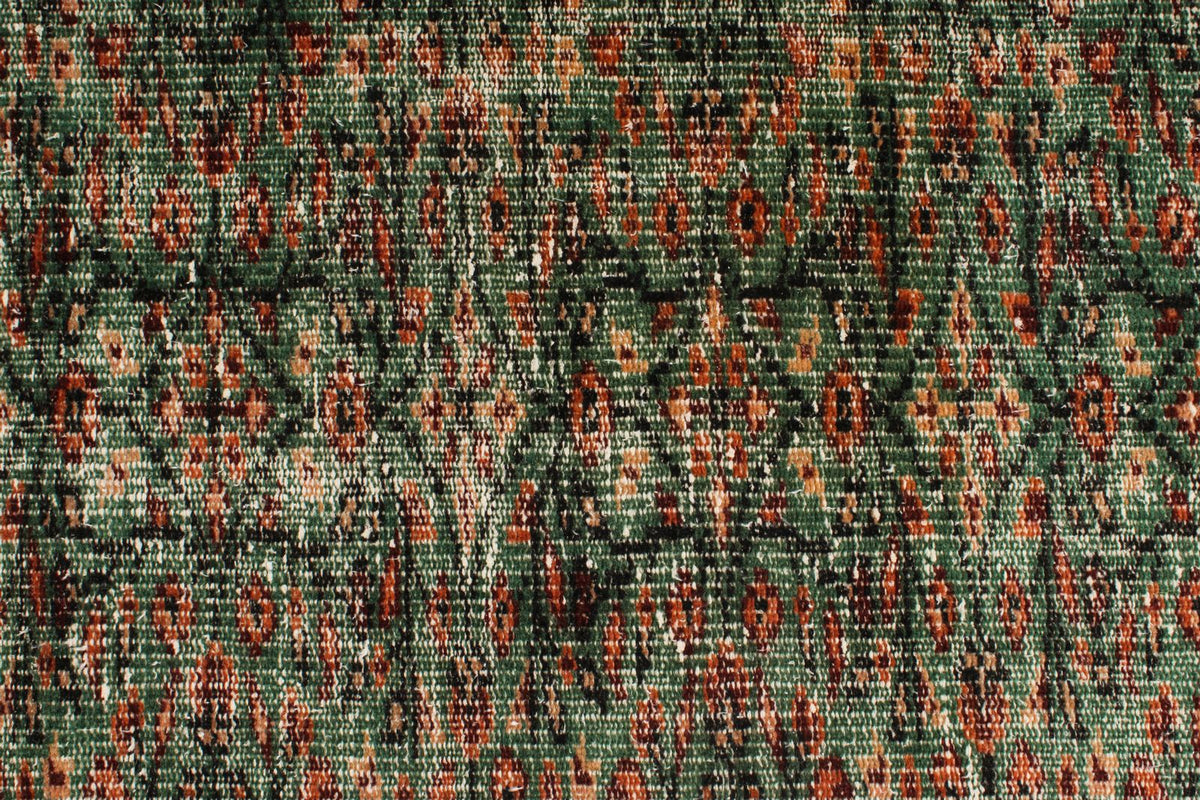 5x9 Green and Multicolor Modern Contemporary Rug
