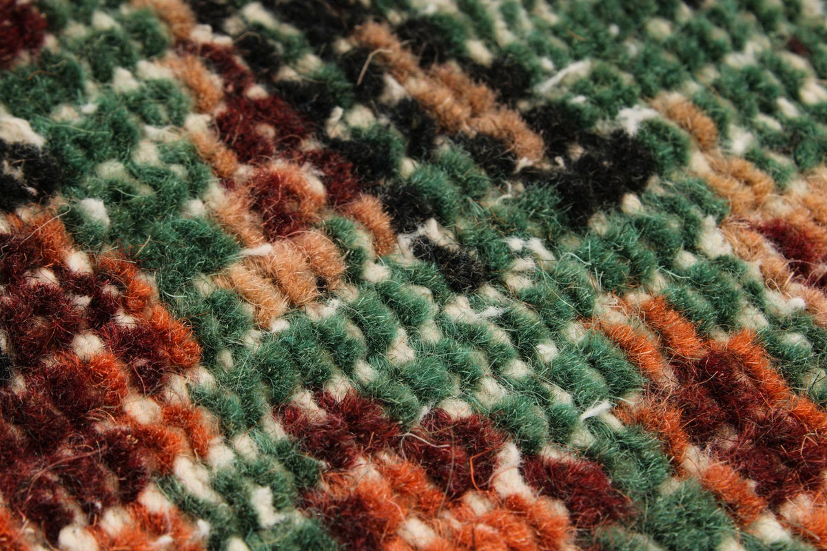5x9 Green and Multicolor Modern Contemporary Rug