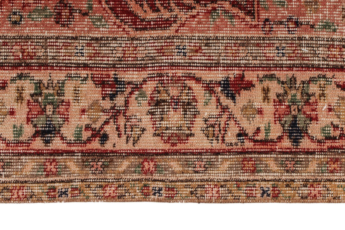 6x9 Rust and Ivory Modern Contemporary Rug