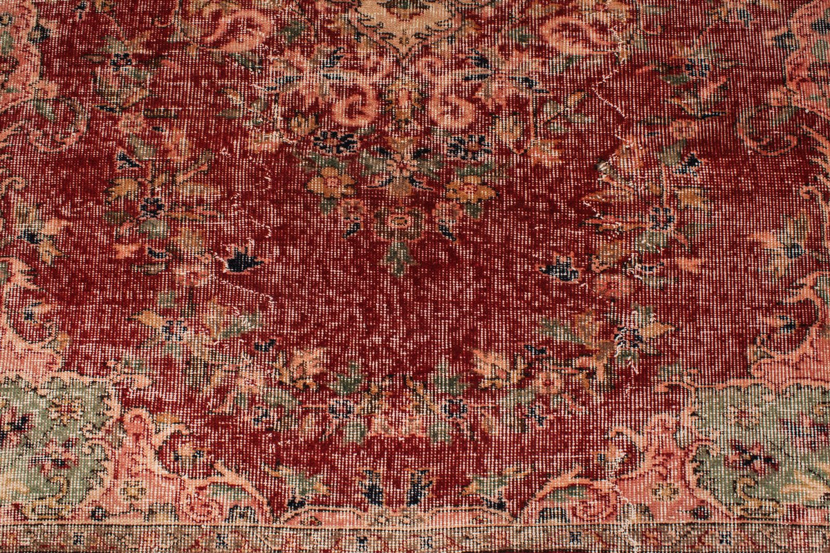 6x9 Rust and Ivory Modern Contemporary Rug