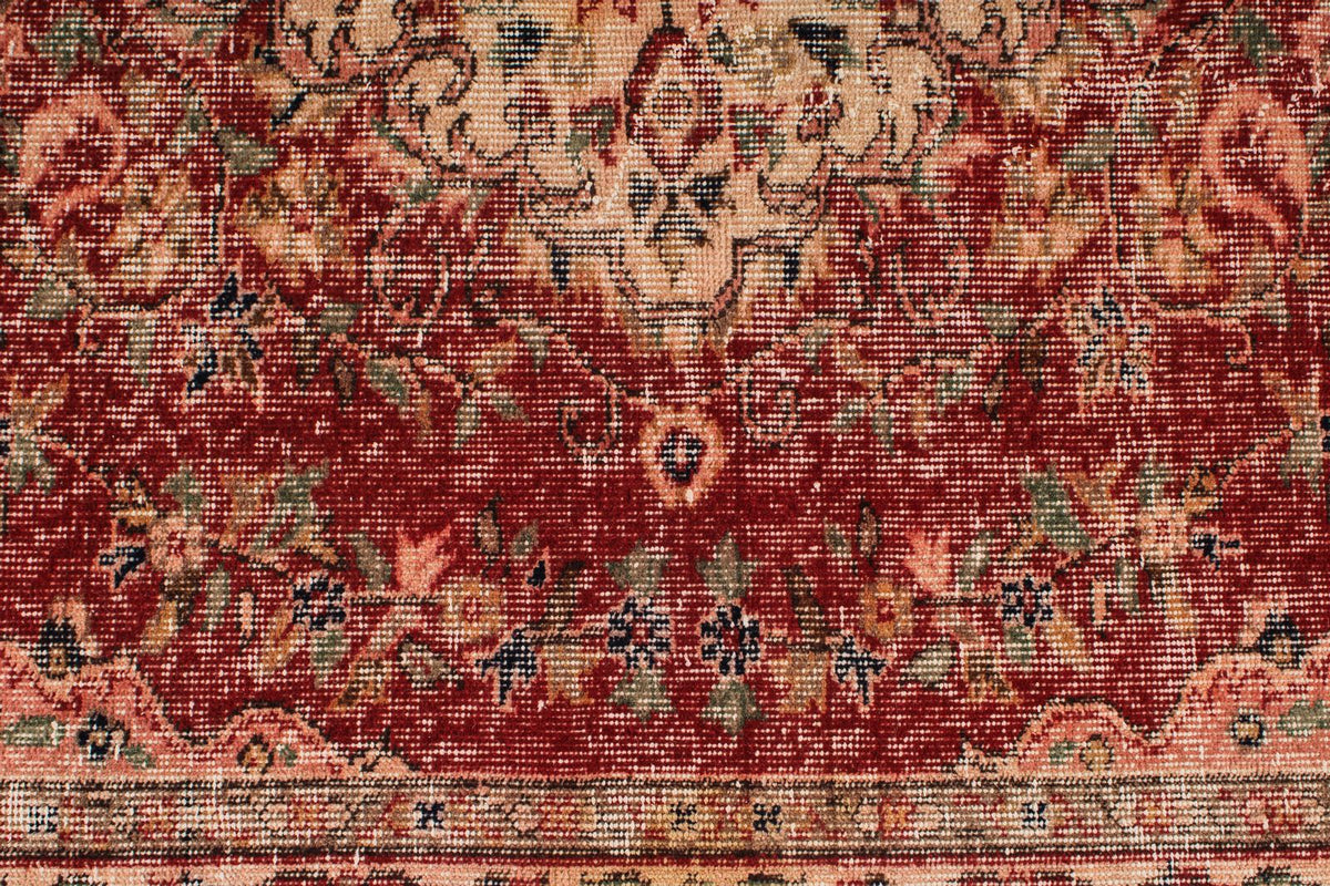 6x9 Rust and Ivory Modern Contemporary Rug