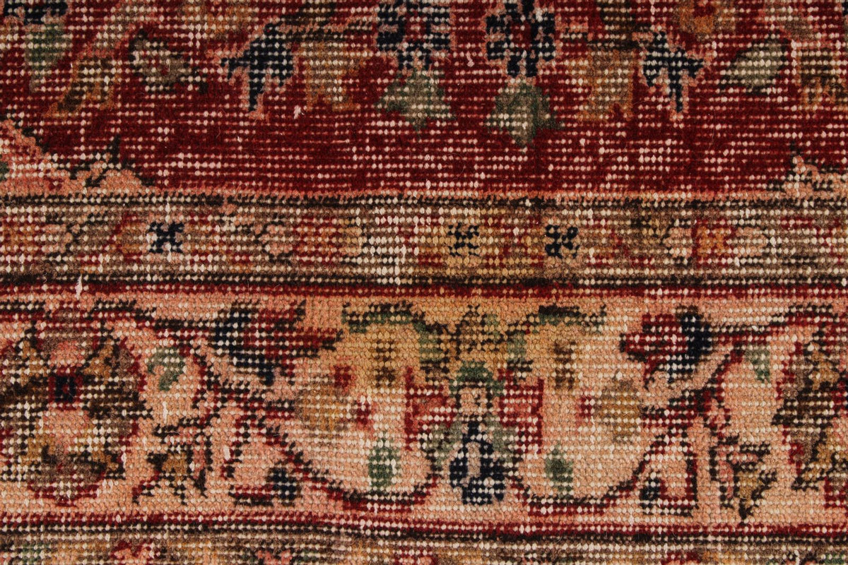 6x9 Rust and Ivory Modern Contemporary Rug