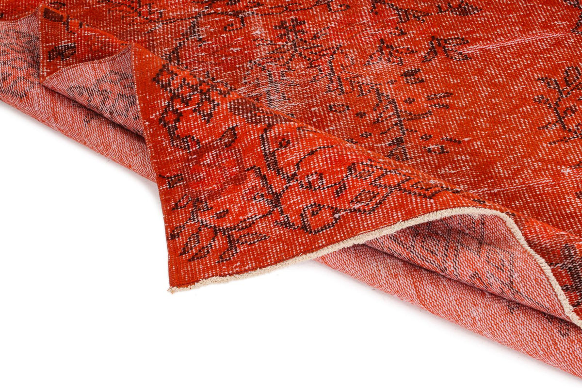 5x8 Red and Black Modern Contemporary Rug
