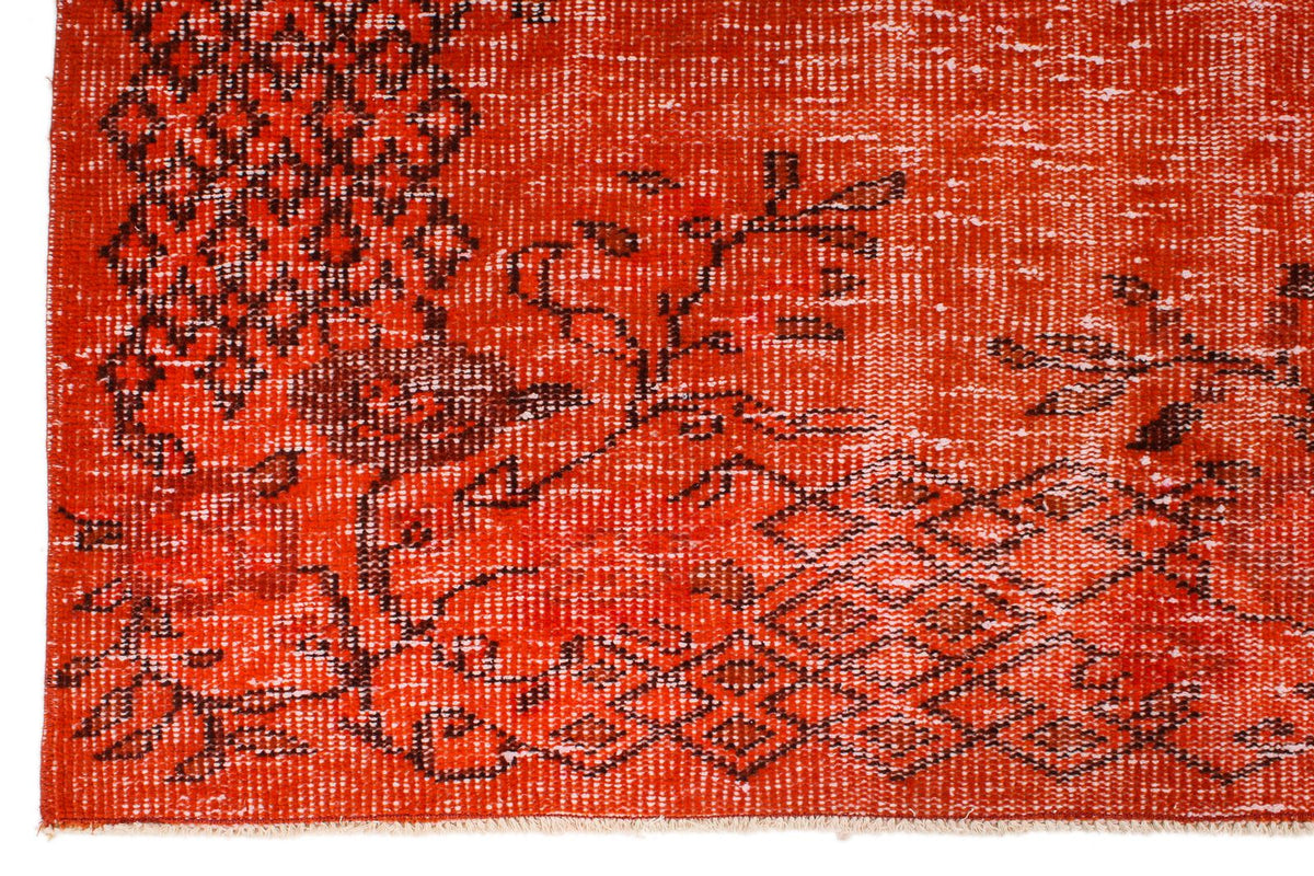 5x8 Red and Black Modern Contemporary Rug