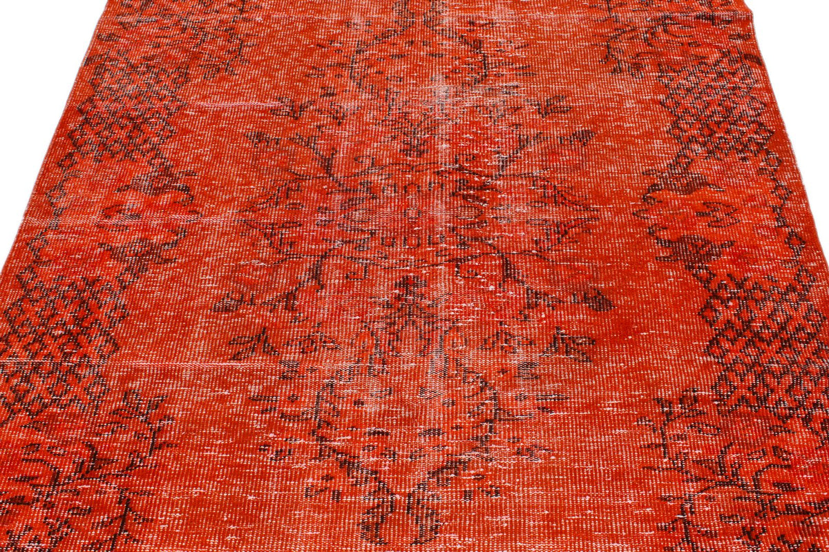 5x8 Red and Black Modern Contemporary Rug
