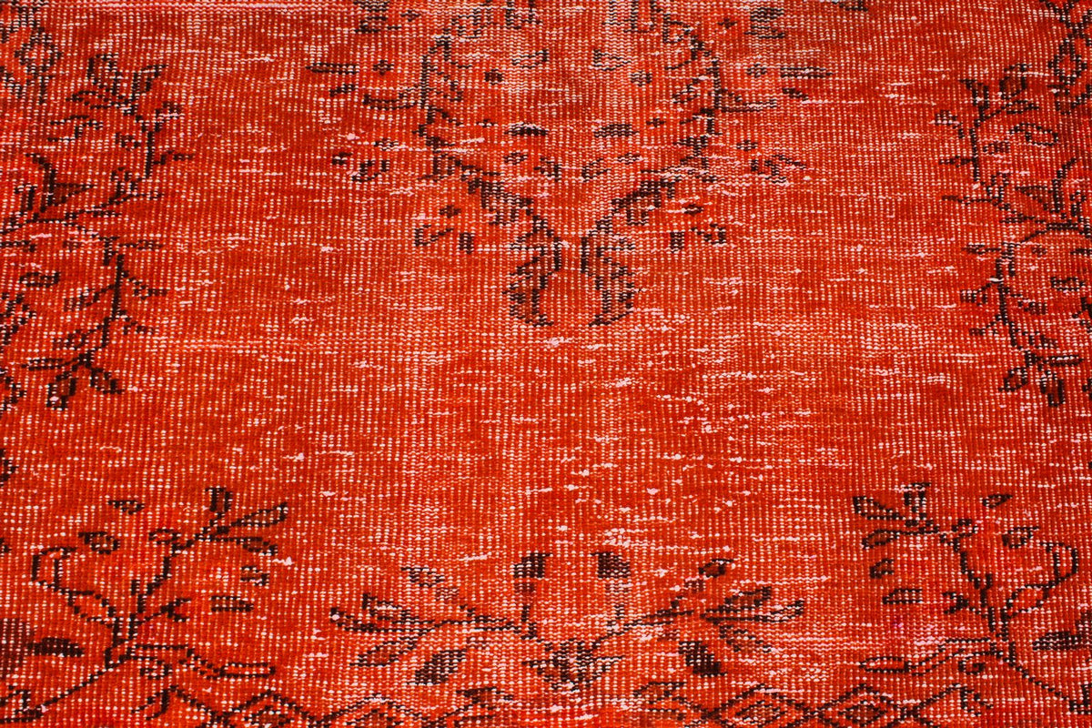 5x8 Red and Black Modern Contemporary Rug