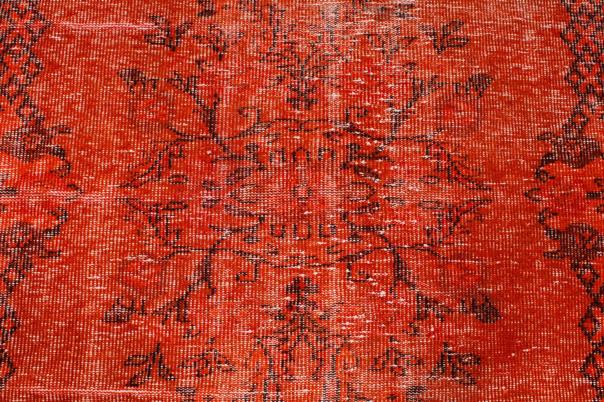 5x8 Red and Black Modern Contemporary Rug
