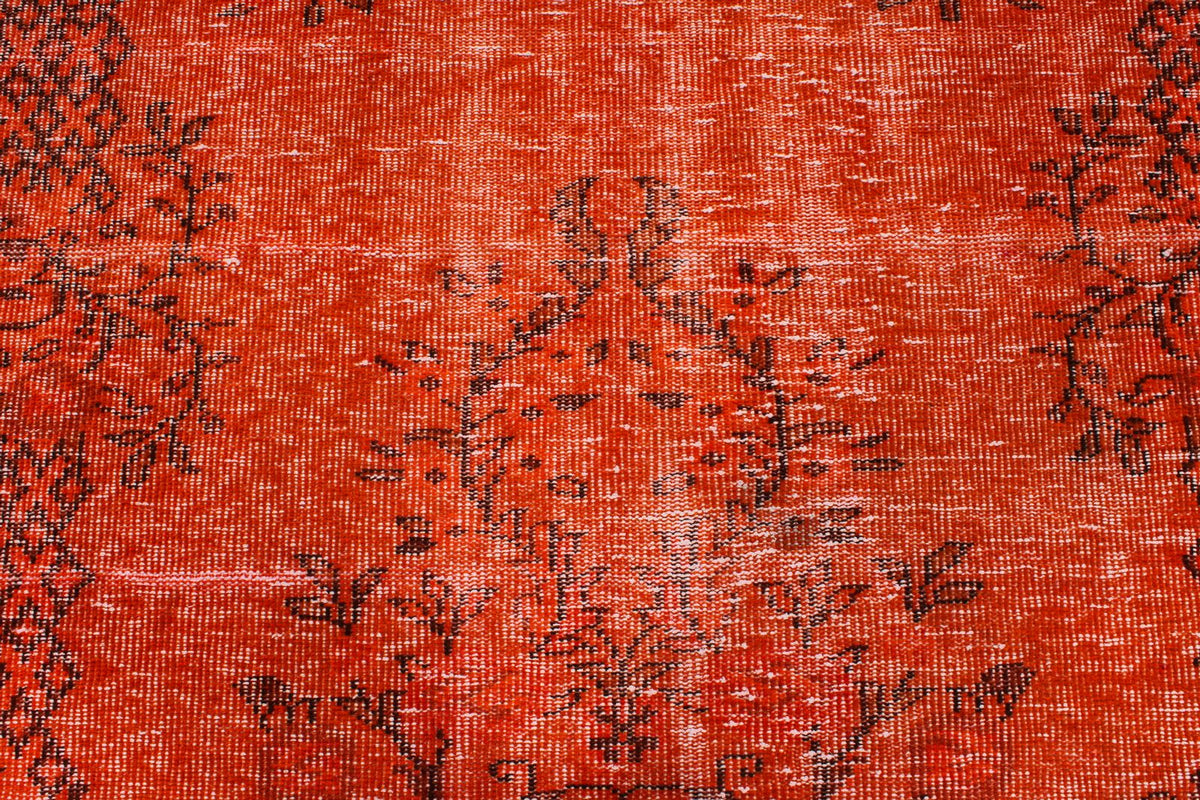 5x8 Red and Black Modern Contemporary Rug