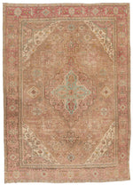 6x9 Brown and Pink Modern Contemporary Rug