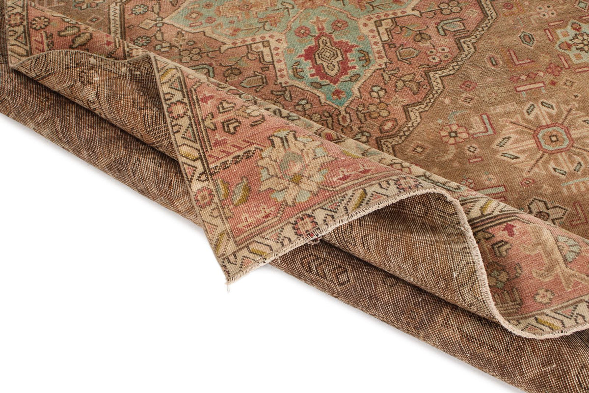 6x9 Brown and Pink Modern Contemporary Rug