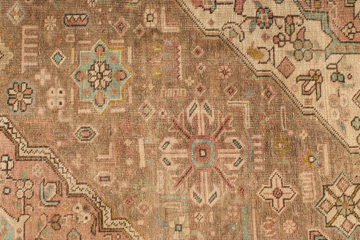 6x9 Brown and Pink Modern Contemporary Rug