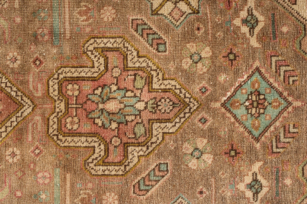 6x9 Brown and Pink Modern Contemporary Rug