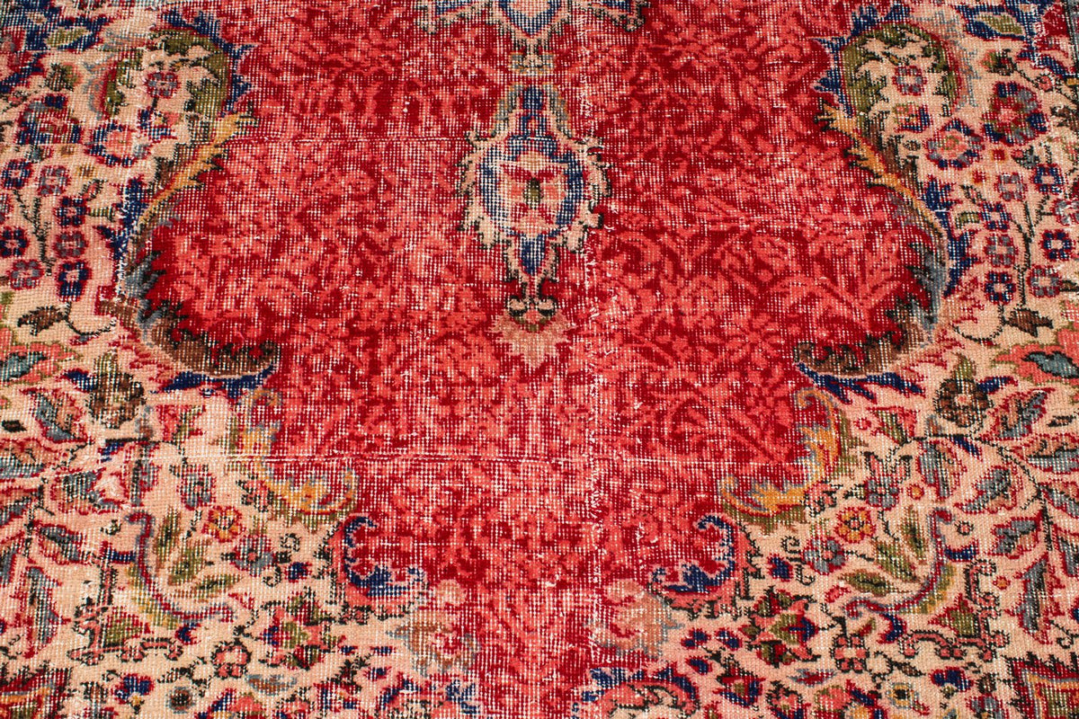 6x10 Red and Navy Modern Contemporary Rug
