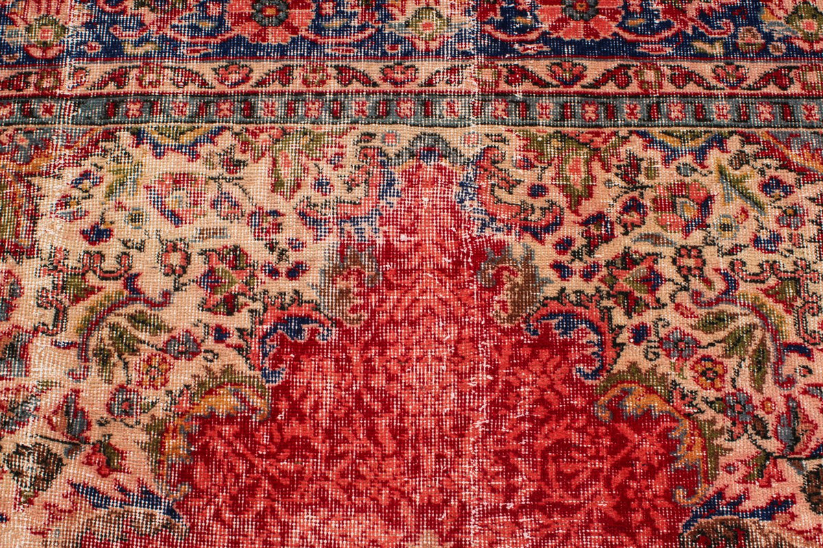 6x10 Red and Navy Modern Contemporary Rug