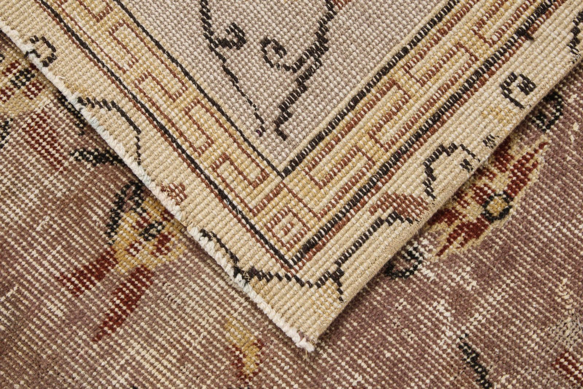6x9 Ivory and Brown Modern Contemporary Rug