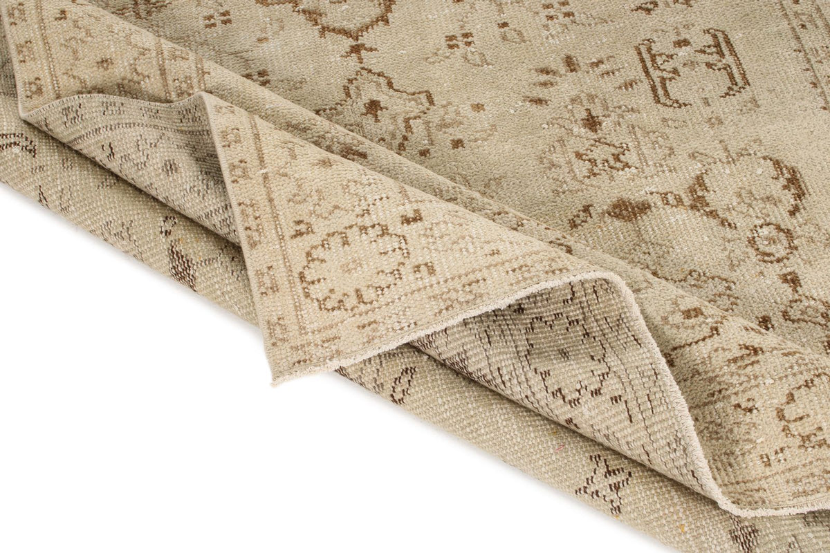 5x9 Beige and Brown Modern Contemporary Rug