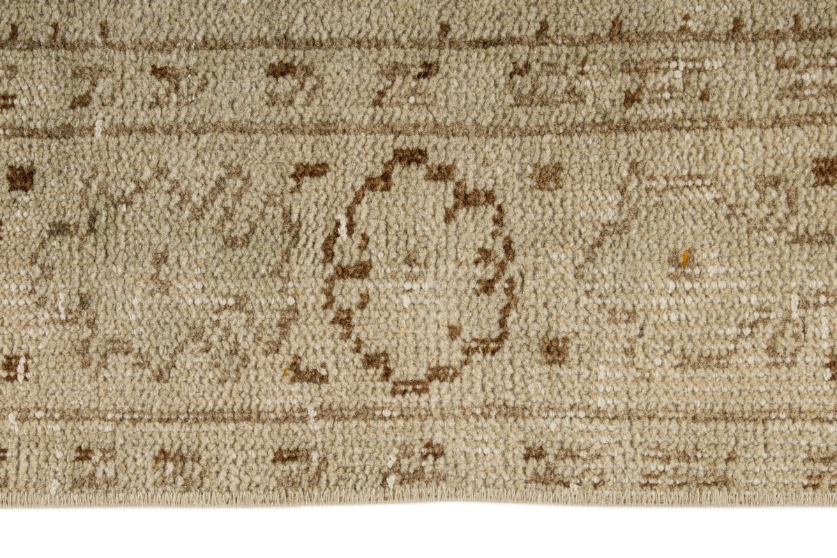 5x9 Beige and Brown Modern Contemporary Rug