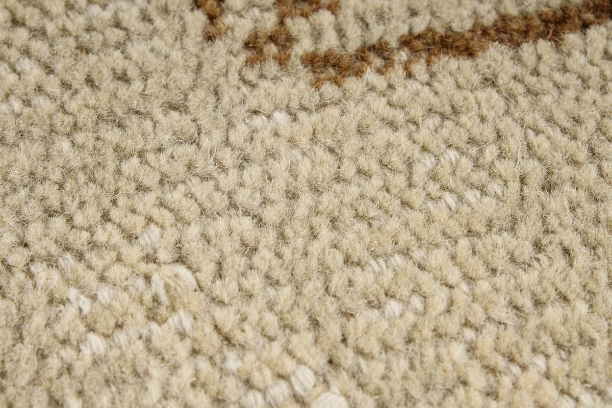 5x9 Beige and Brown Modern Contemporary Rug