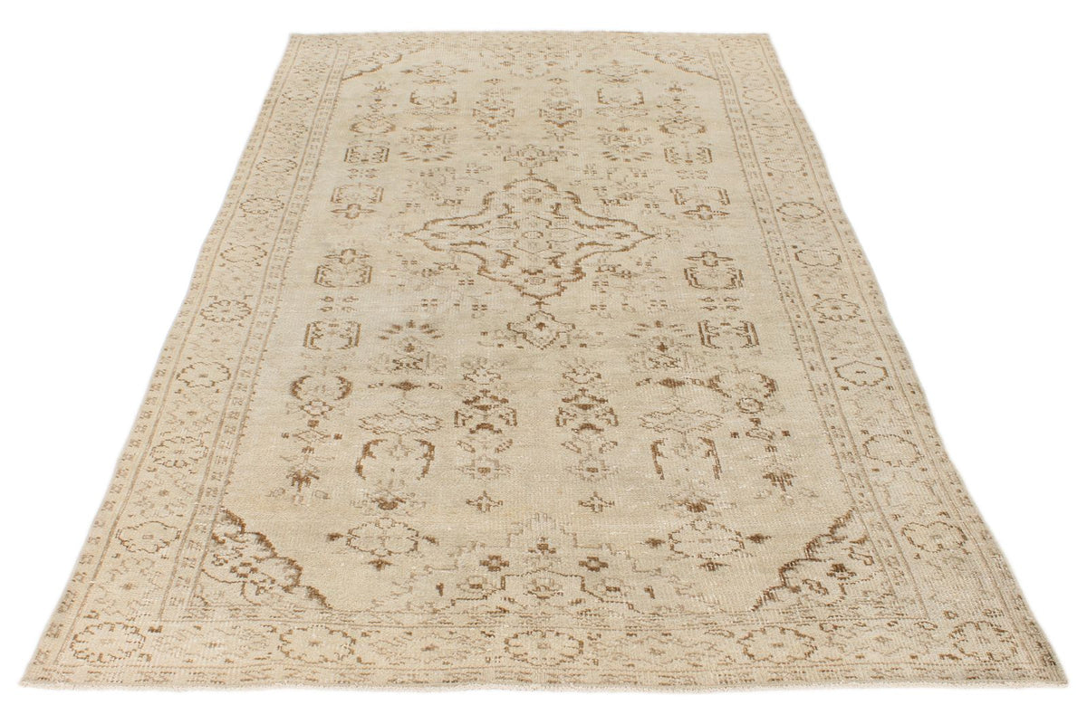 5x9 Beige and Brown Modern Contemporary Rug
