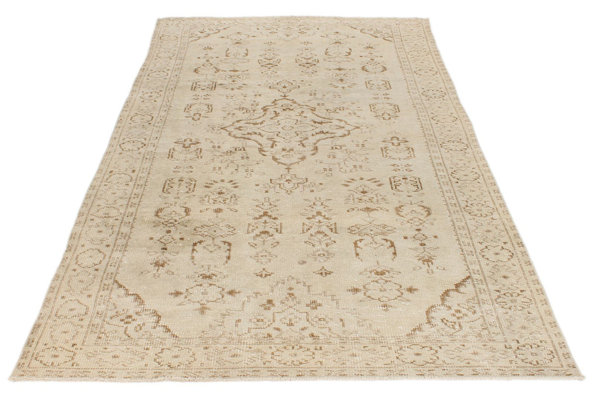 5x9 Beige and Brown Modern Contemporary Rug
