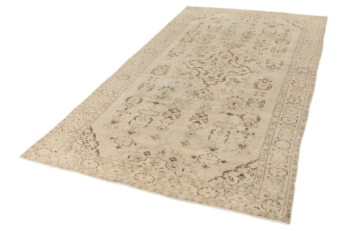 5x9 Beige and Brown Modern Contemporary Rug