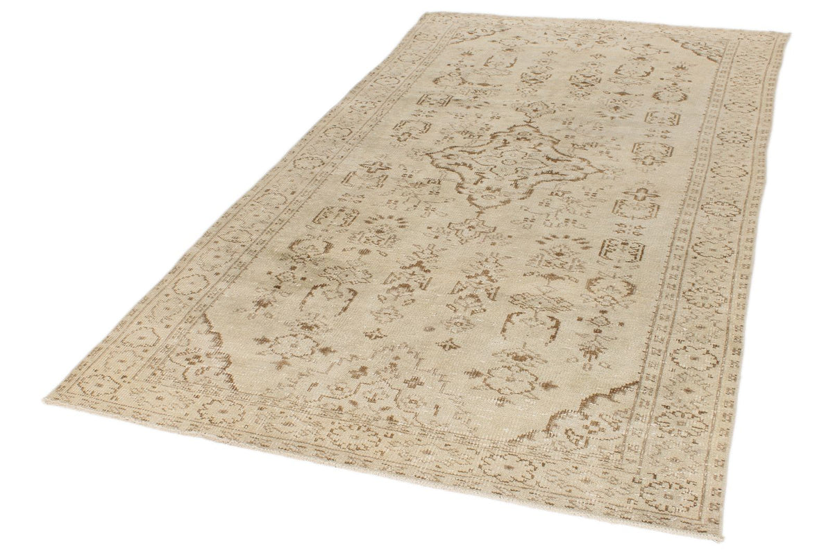 5x9 Beige and Brown Modern Contemporary Rug
