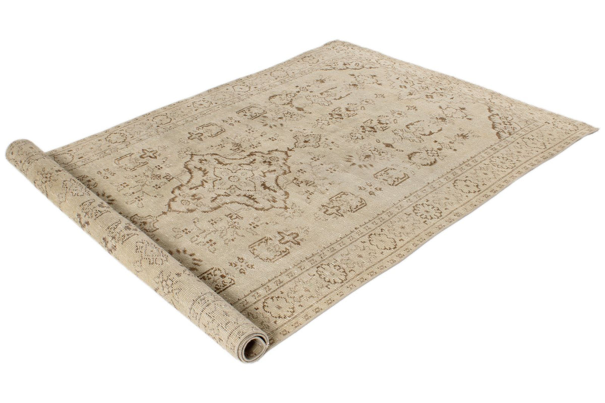 5x9 Beige and Brown Modern Contemporary Rug