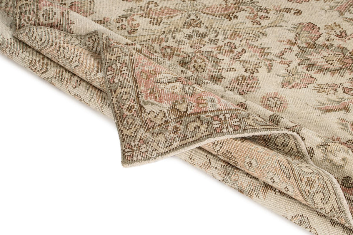 6x10 Beige and Ivory Modern Contemporary Rug