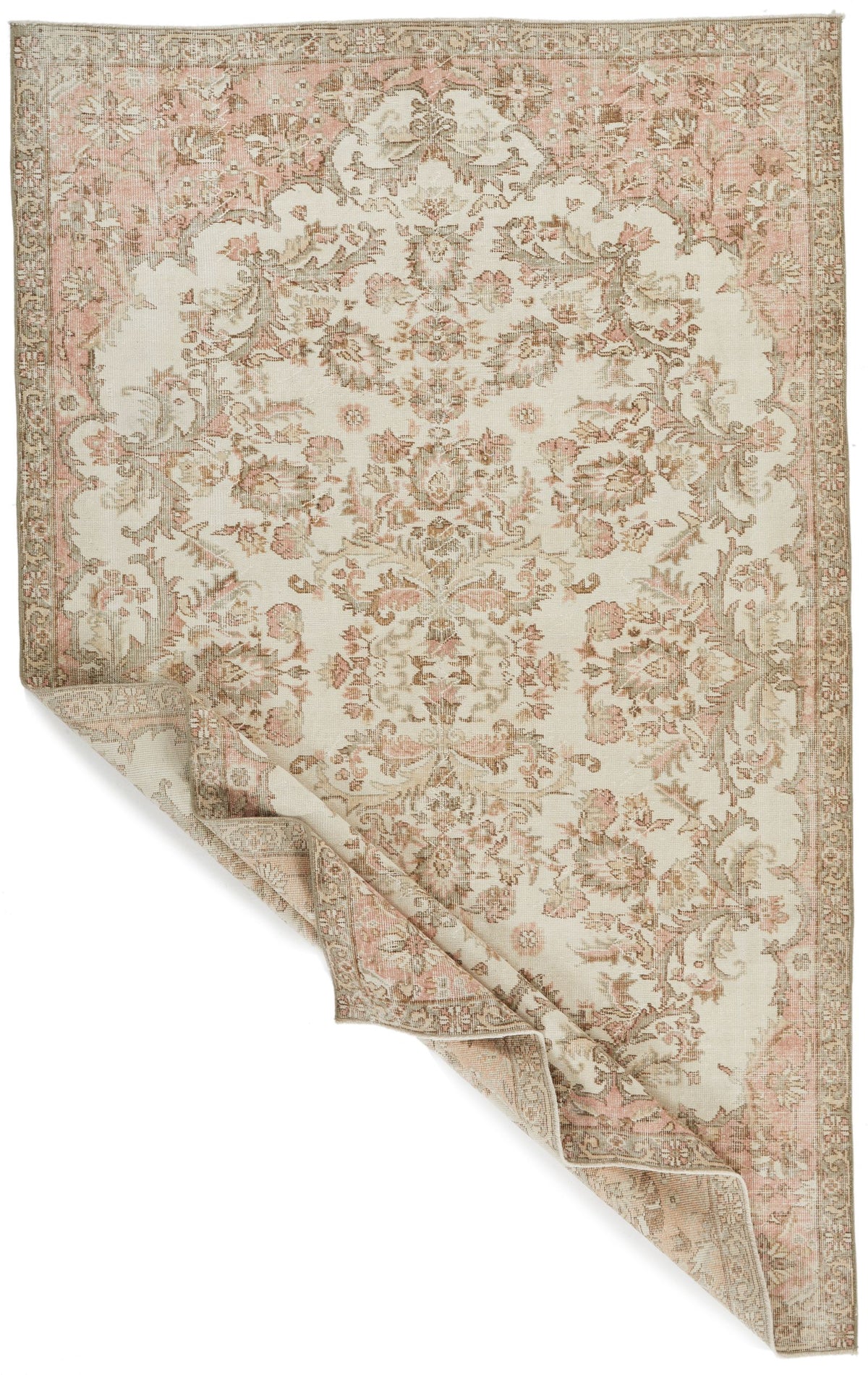 6x10 Beige and Ivory Modern Contemporary Rug