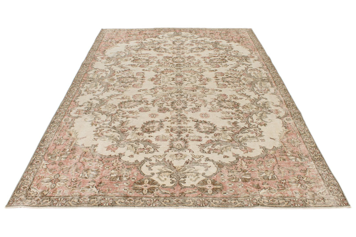 6x10 Beige and Ivory Modern Contemporary Rug