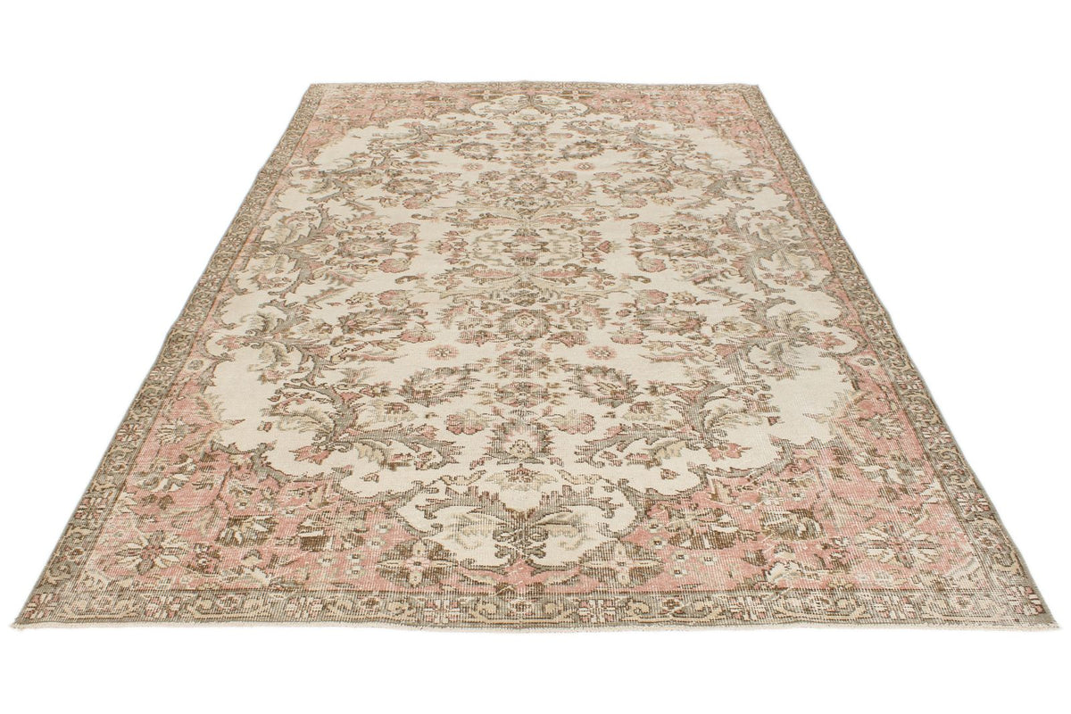 6x10 Beige and Ivory Modern Contemporary Rug
