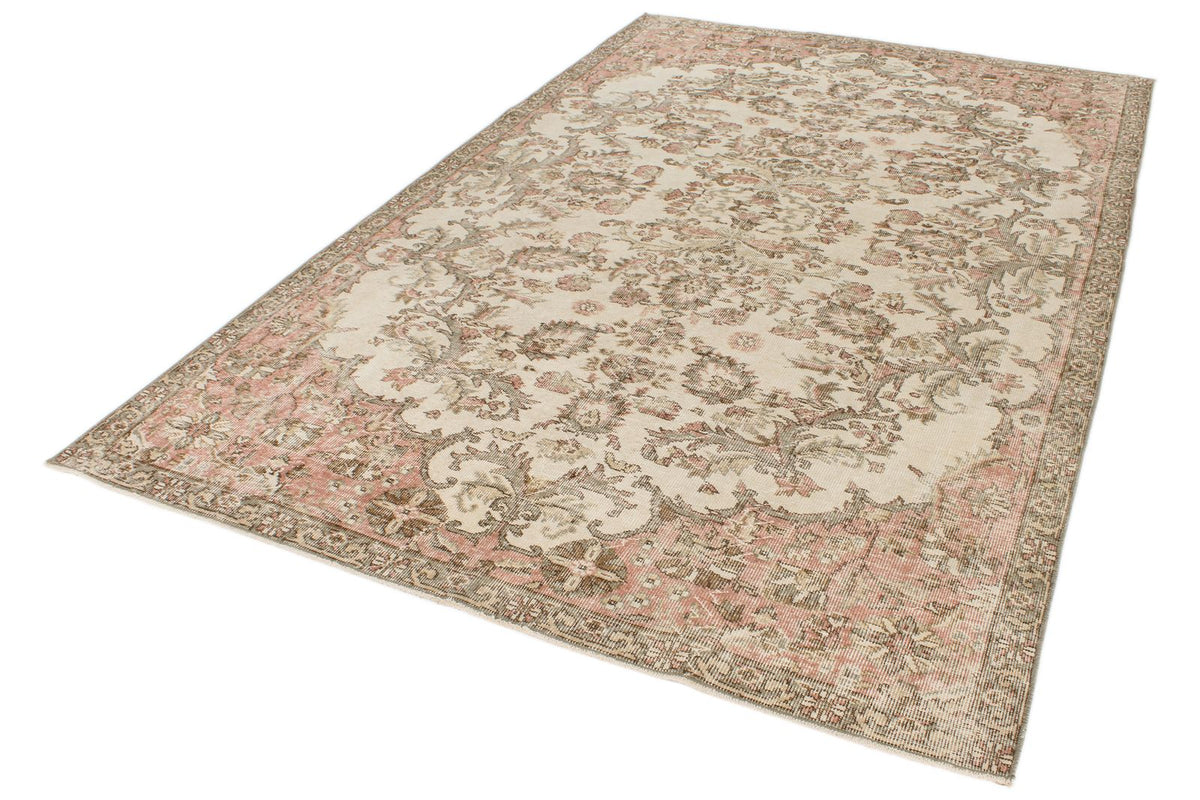 6x10 Beige and Ivory Modern Contemporary Rug