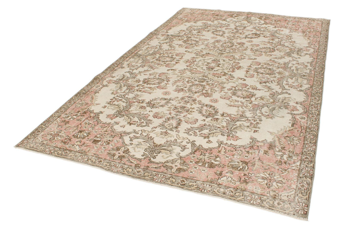 6x10 Beige and Ivory Modern Contemporary Rug