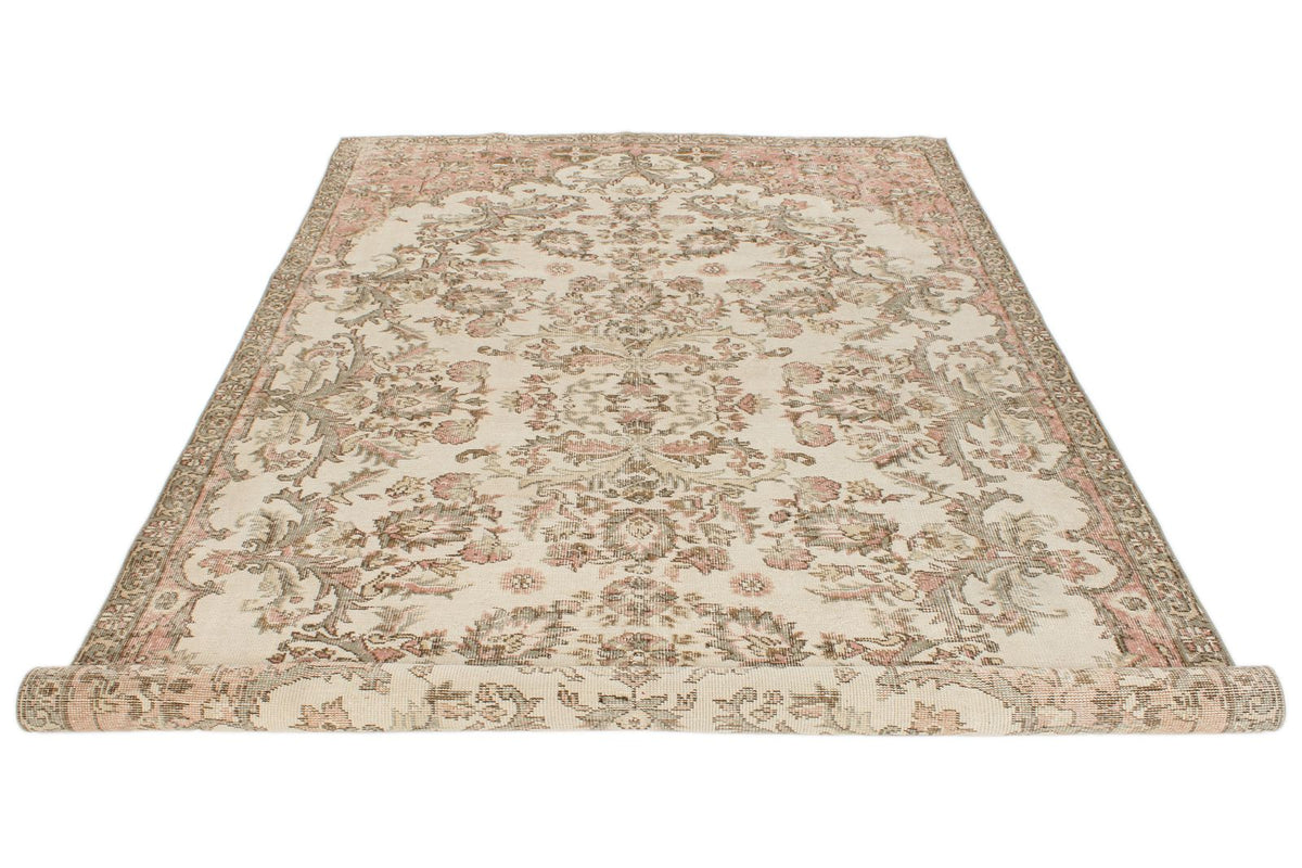 6x10 Beige and Ivory Modern Contemporary Rug