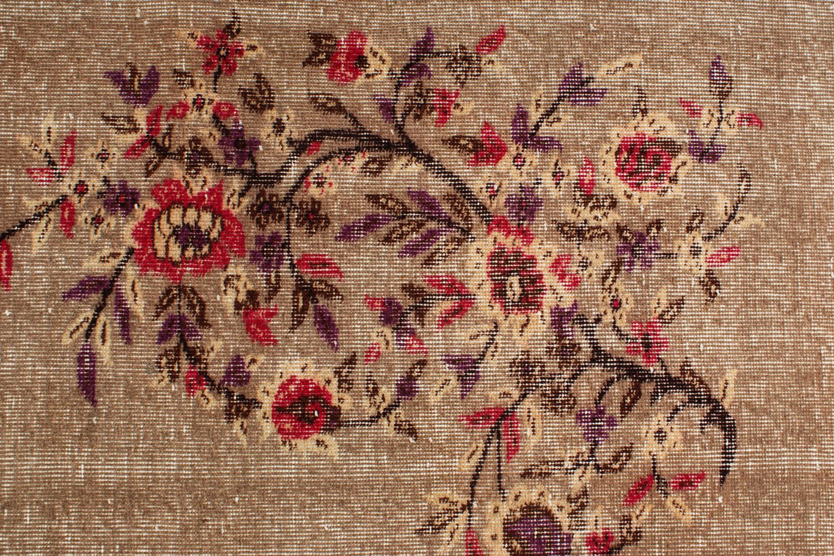 6x9 Brown and Multicolor Modern Contemporary Rug