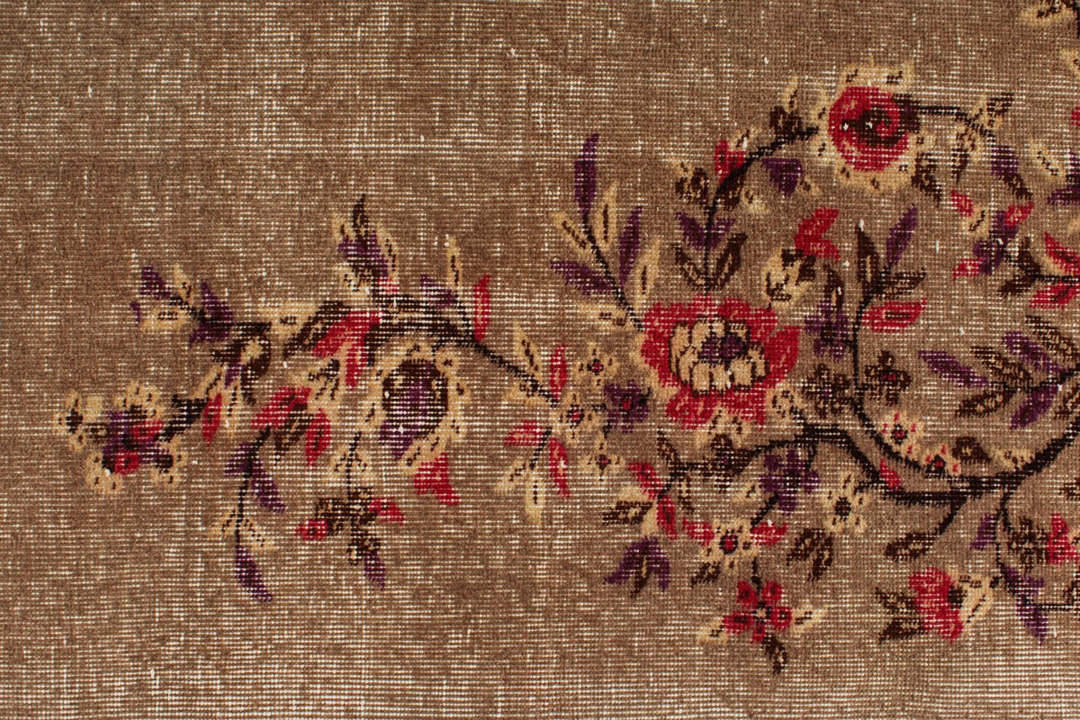 6x9 Brown and Multicolor Modern Contemporary Rug