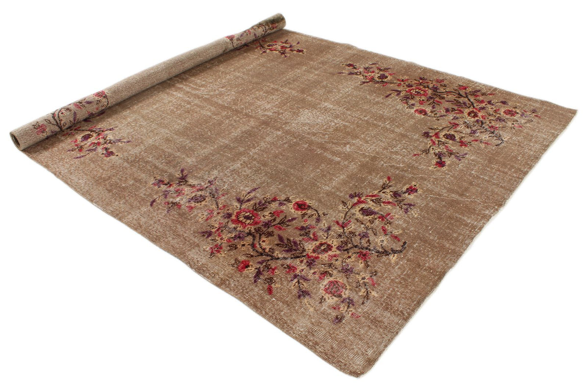 6x9 Brown and Multicolor Modern Contemporary Rug