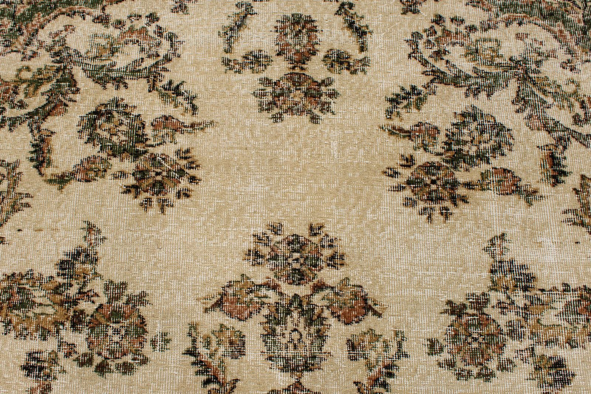 6x10 Beige and Multicolor Modern Contemporary Rug