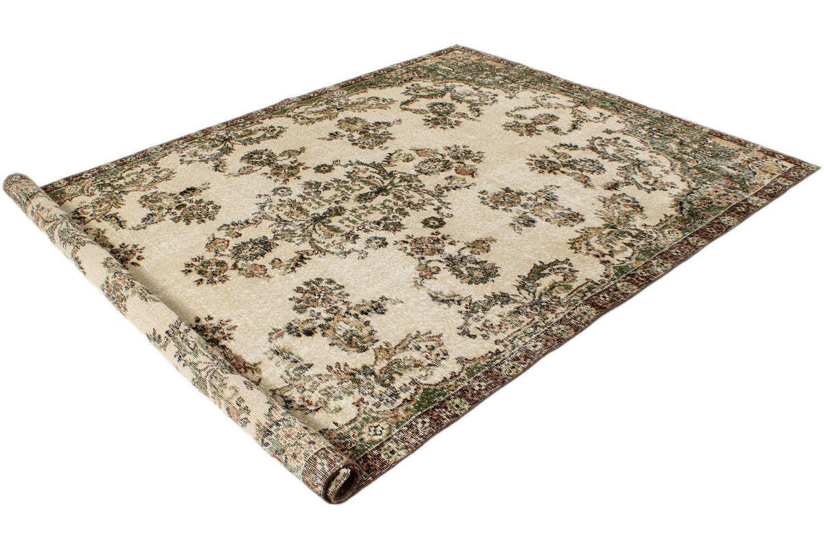 6x10 Beige and Multicolor Modern Contemporary Rug