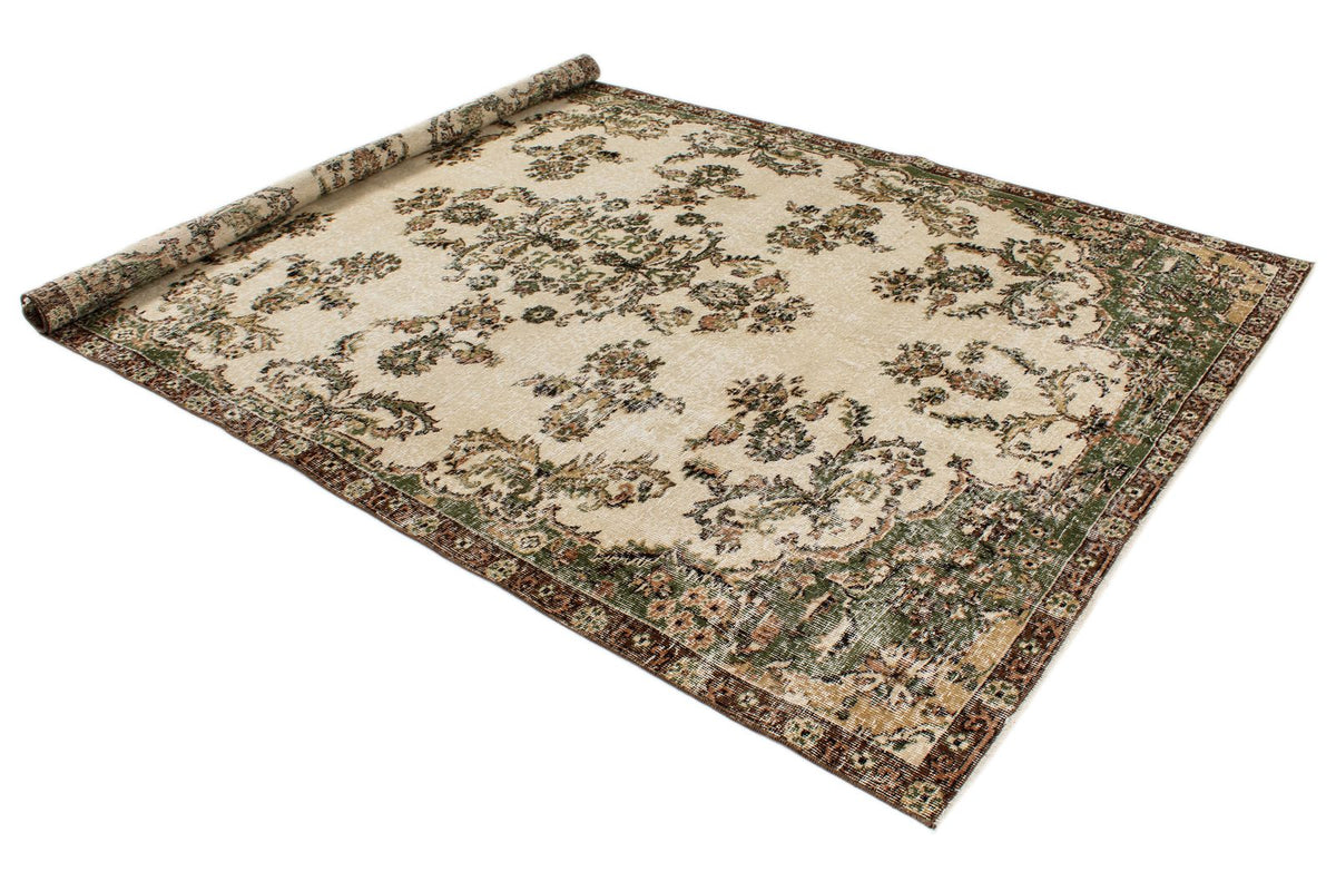 6x10 Beige and Multicolor Modern Contemporary Rug