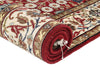 3x14 Ivory and Red Turkish Silk Runner