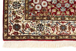 3x14 Ivory and Red Turkish Silk Runner