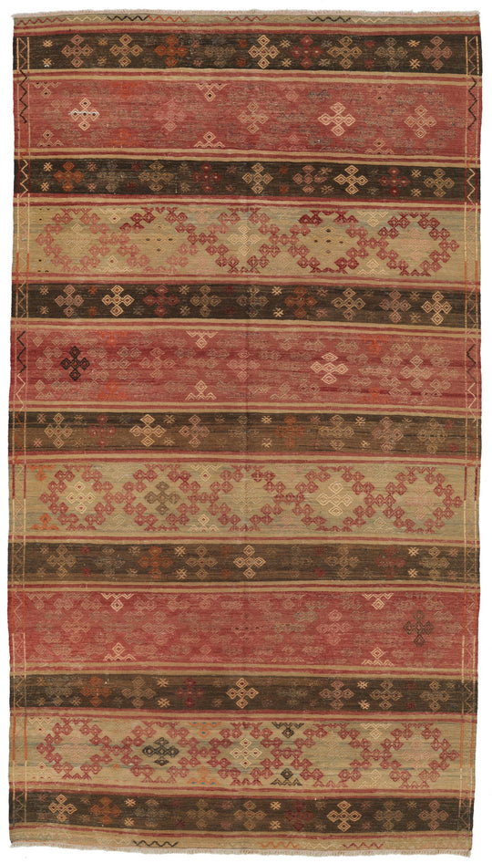 5x9 Multicolor Turkish Tribal Rug