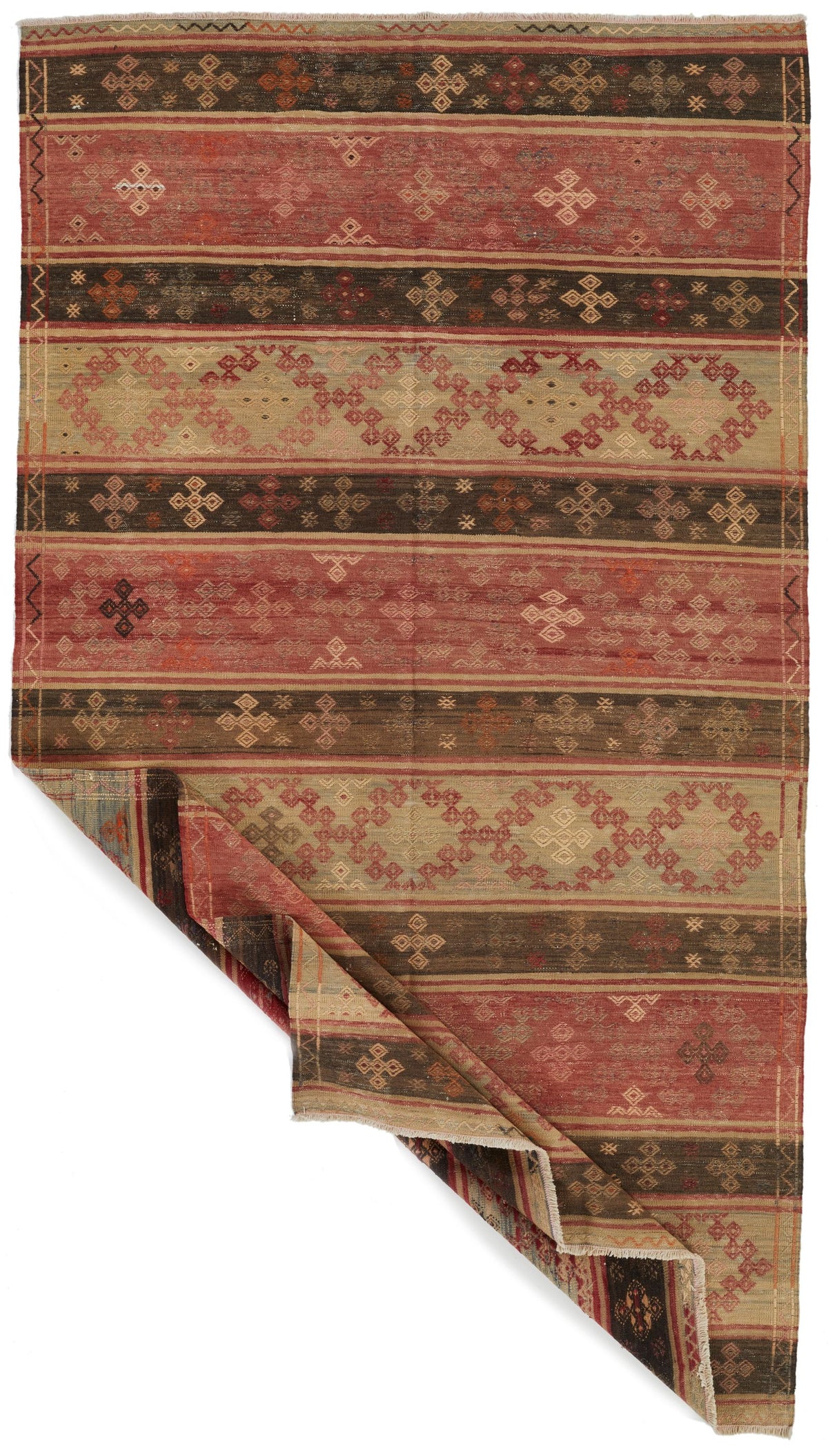 5x9 Multicolor Turkish Tribal Rug