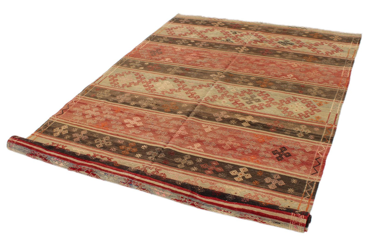 5x9 Multicolor Turkish Tribal Rug