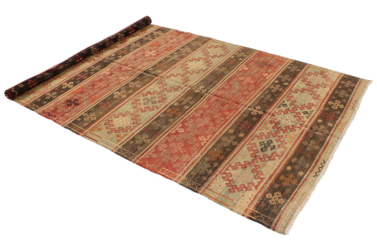 5x9 Multicolor Turkish Tribal Rug