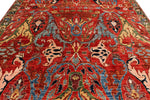 9x12 Red and Multicolor Anatolian Traditional Rug