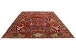 9x12 Red and Multicolor Anatolian Traditional Rug